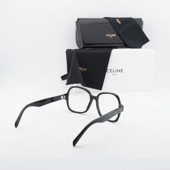 Celine CL50148I 001 Square Eyeglasses 53mm – Shiny Black - Picture 9 of 9